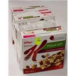 6 BOXES OF ASSORTED SPECIAL K GRANOLA BARS