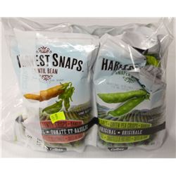 BAG OF ASSORTED HARVEST SNAPS PEA AND BEAN CRISPS