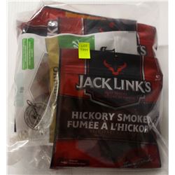 BAG OF ASSORTED JACK LINKS BEEF AND TURKEY JERKY