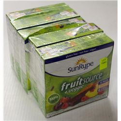 5 BOXES OF SUNRYPE FRUIT SOURCE BARS