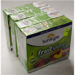 4 BOXES OF SUNRYPE FRUIT SOURCE BARS