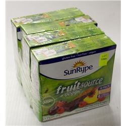 4 BOXES OF SUNRYPE FRUIT SOURCE BARS