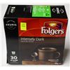 BOX OF FOLGERS INTENSLY DARK K-CUPS