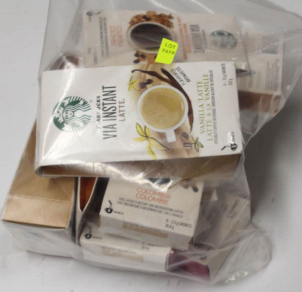BAG OF ASSORTED STARBUCKS INSTANT COFFEE