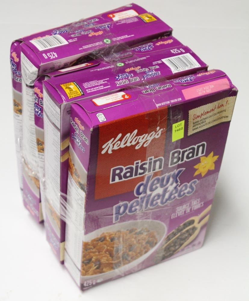 5 BOXES OF TWOSCOOPS RAISIN BRAIN Kastner Auctions