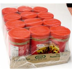 CASE OF 12 KRAFT CRUNCHY PEANUT BUTTER