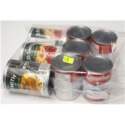 BAG OF EVAPORATED MILK AND PIE FILLING