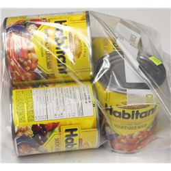 5 CANS OF HABITAT ASSORTED SOUPS