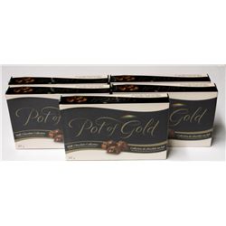 6 BOXES OF POT OF GOLD MILK CHOCOLATE COLLECTION