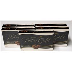 6 BOXES OF POT OF GOLD MILK CHOCOLATE COLLECTION