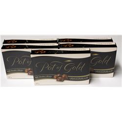 6 BOXES OF POT OF GOLD MILK CHOCOLATE COLLECTION