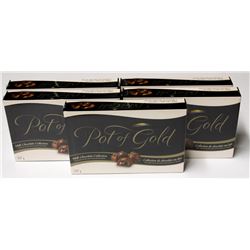 6 BOXES OF POT OF GOLD MILK CHOCOLATE COLLECTION