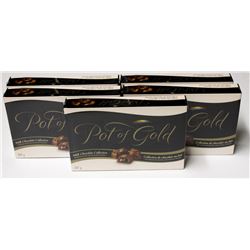 6 BOXES OF POT OF GOLD MILK CHOCOLATE COLLECTION