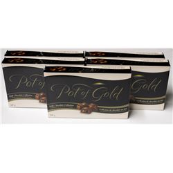 6 BOXES OF POT OF GOLD MILK CHOCOLATE COLLECTION
