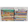 Image 1 : BOX OF 25 CHILDRENS DVDS INCL CARE BEARS, DORA,