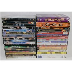 BOX OF 40 DVDS INCL FRIENDS SEASON SETS, WEDDING