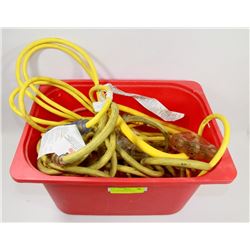 LOT OF EXTENSION CORDS