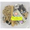 Image 1 : CONTAINER OF JEWELRY, WATCHES, AND RINGS
