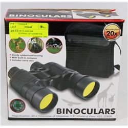 NEW BINOCULARS 20X MAGNIFICATION 1.9" DIAMETER