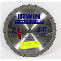 5 NEW IRWIN 7 1/4 INCH SKILL SAW BLADES
