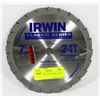 Image 1 : 5 NEW IRWIN 7 1/4 INCH SKILL SAW BLADES
