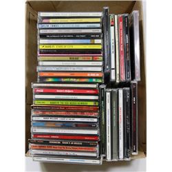 BOX OF APPROX 40 CDS INCL U2, COLIN JAMES, DRU