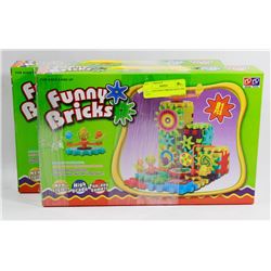 TWO NEW FUNNY BRICKS BUILDING TOYS