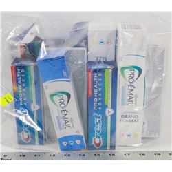 LARGE BAG OF ASSORTED TOOTHPASTE
