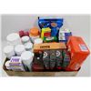 Image 1 : FLAT OF ASSORTED DRUG STORE CLOSURE ITEMS