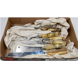 GERMAN HAND CARVED KNIFE SET