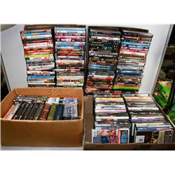 6 BOXES OF ASSORTED DVDS