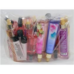 BAG OF ASSORTED BODY FRAGRANCE SPRAY