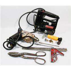 ESTATE FLAT OF TOOLS INCLUDING B & D DRILL,