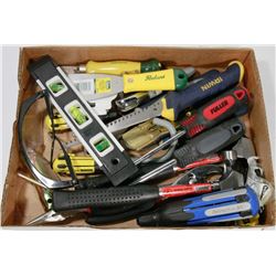 FLAT OF ASSORTED HAND TOOLS