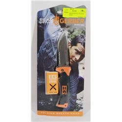 NEW GERBER SURVIVAL FOLDING SHEATH KNIFE