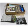 Image 1 : TRAY OF AIR BRUSHING STENCILS, BOOKS & ETC.