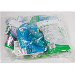 BAG OF DENTAL CARE ITEMS