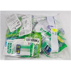 BAG OF DENTAL CARE ITEMS