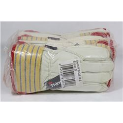BUNDLE WITH 6 PAIRS OF WORK GLOVE SIZE SMALL