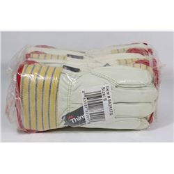BUNDLE WITH 6 PAIRS OF WORK GLOVE SIZE SMALL