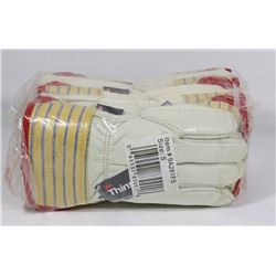 BUNDLE WITH 6 PAIRS OF WORK GLOVE SIZE SMALL