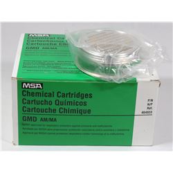 CASE OF MSA CHEMICAL CARTRIDGES