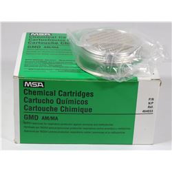 CASE OF MSA CHEMICAL CARTRIDGES
