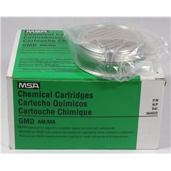 CASE OF MSA CHEMICAL CARTRIDGES