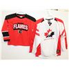 Image 1 : CALGARY FLAMES CHILDS 6X JERSEY WITH TEAM CANADA
