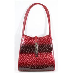 NEW RED SNAKESKIN STYLE PURSE