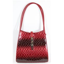 NEW RED SNAKESKIN STYLE PURSE