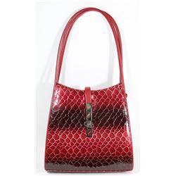 NEW RED SNAKESKIN STYLE PURSE