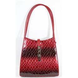 NEW RED SNAKESKIN STYLE PURSE