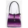Image 1 : NEW PURPLE SNAKESKIN STYLE PURSE